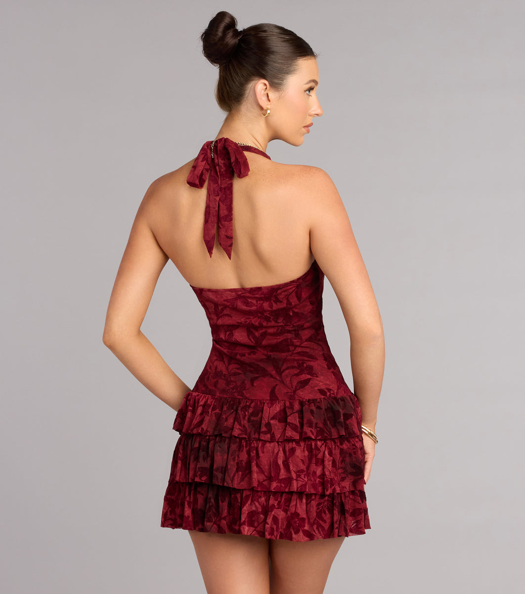 windsor skater dress Soft Spotlight Halter Skater Dress