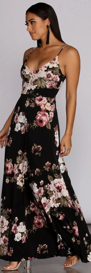 Dark and Floral Dress