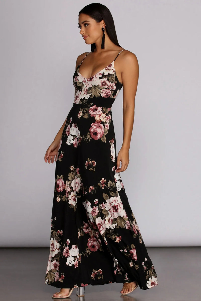 Dark and Floral Dress | Windsor Dark and Floral Dress | Windsor