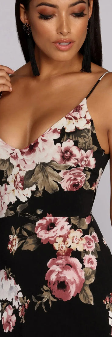 Dark and Floral Dress