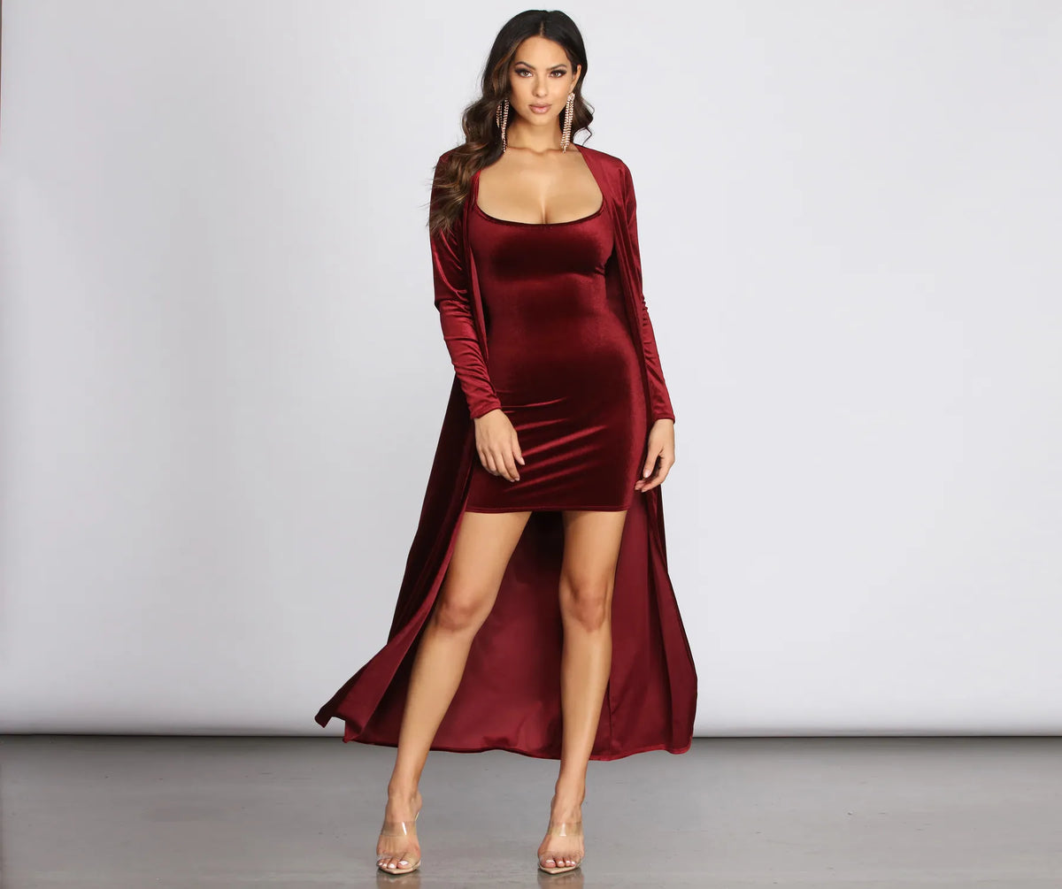 Velvet Luxe Mini Dress | Windsor