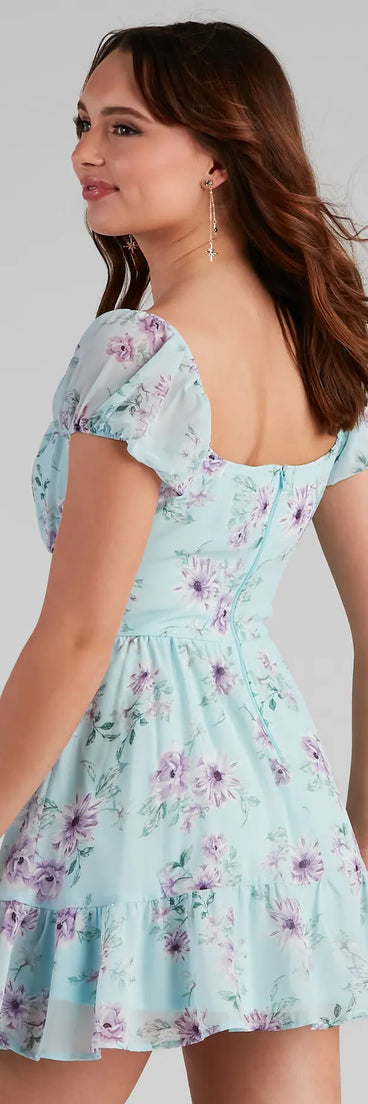 Flower Power Skater Dress
