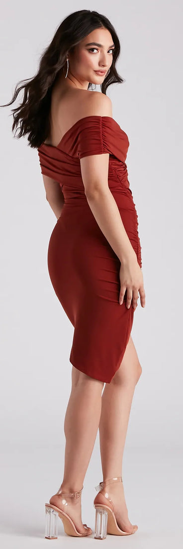 Smooth And Chic Wrap Mini Dress