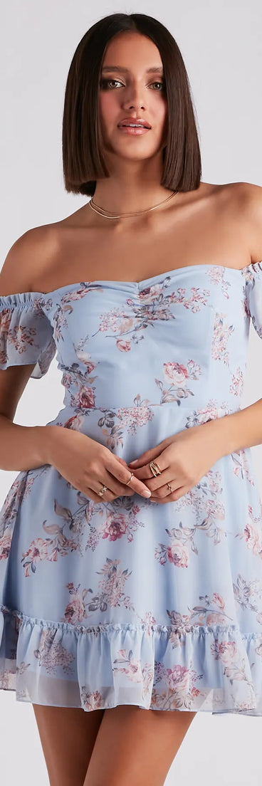 Easy Breezy In Floral Chiffon Dress