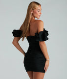 Cheers To You Off The Shoulder Mini Dress