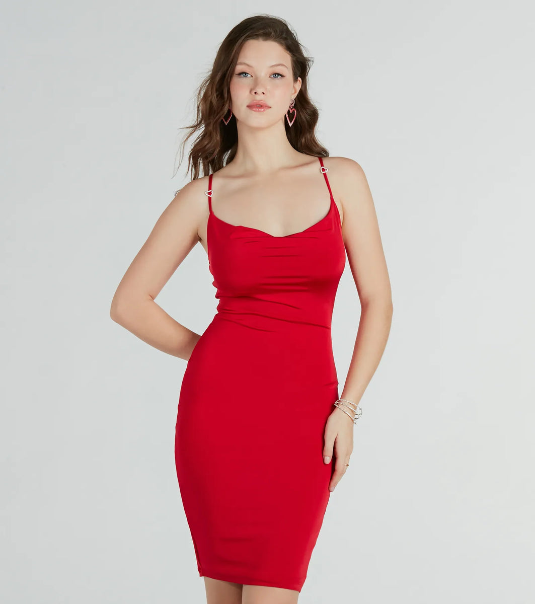 GALAXY CHARM WOVEN MIDI DRESS