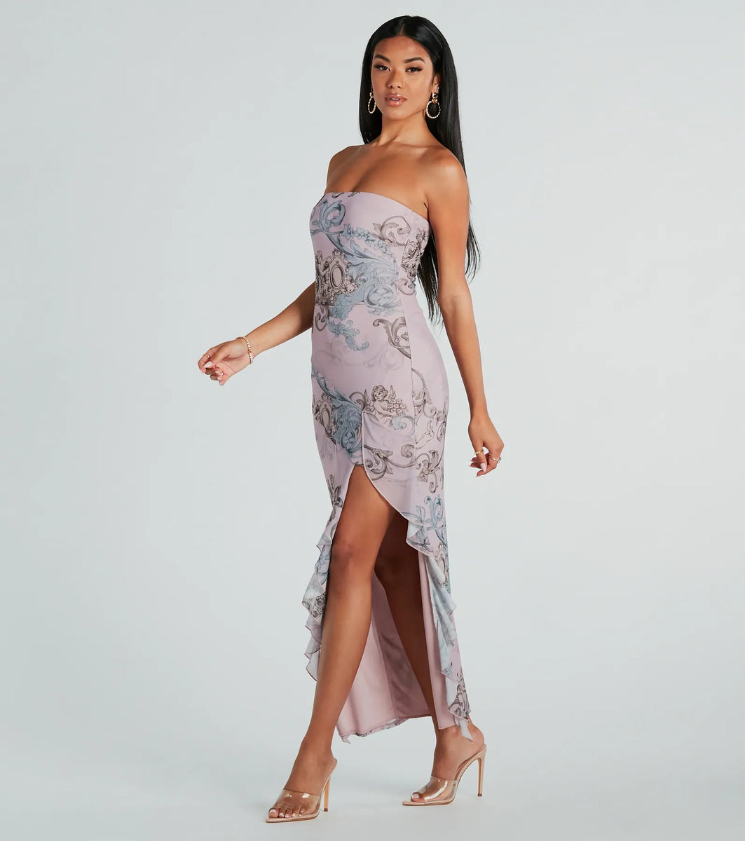 Effortlessly Ethereal Floral Mesh Maxi Dress | Windsor