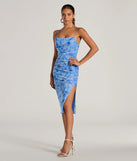 Endless Events Strappy Back Floral Midi Dress