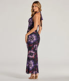 The stunning Sultry Fave Halter Cowl Neck Floral Maxi Dress provides a chic silhouette and party-ready details that make it a standout black dress for cocktail events, New Year's Eve parties, or as a winter wedding guest look.