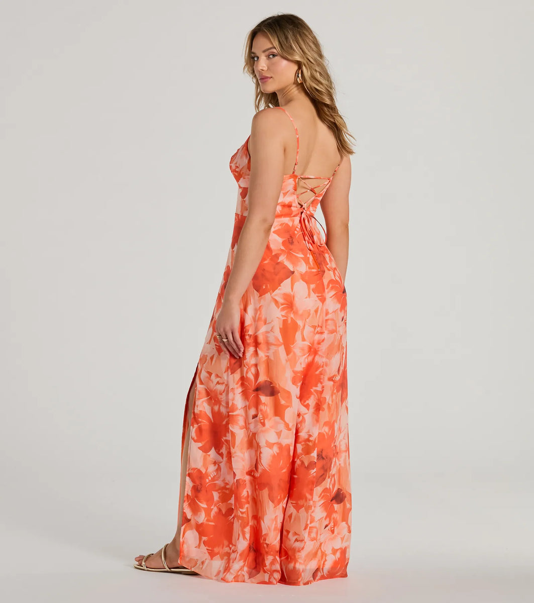 【WONDER WONDER】Torre Daisy Flower Chiffon Layered Midi Sk Floral Chiffon Tiered Midi Dress | boohoo