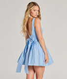The Sugar And Spice Sleeveless Tie-Back Skater Dress is a mini dress that will make a statement with its short hemline and on-trend details to have you ready for any event!