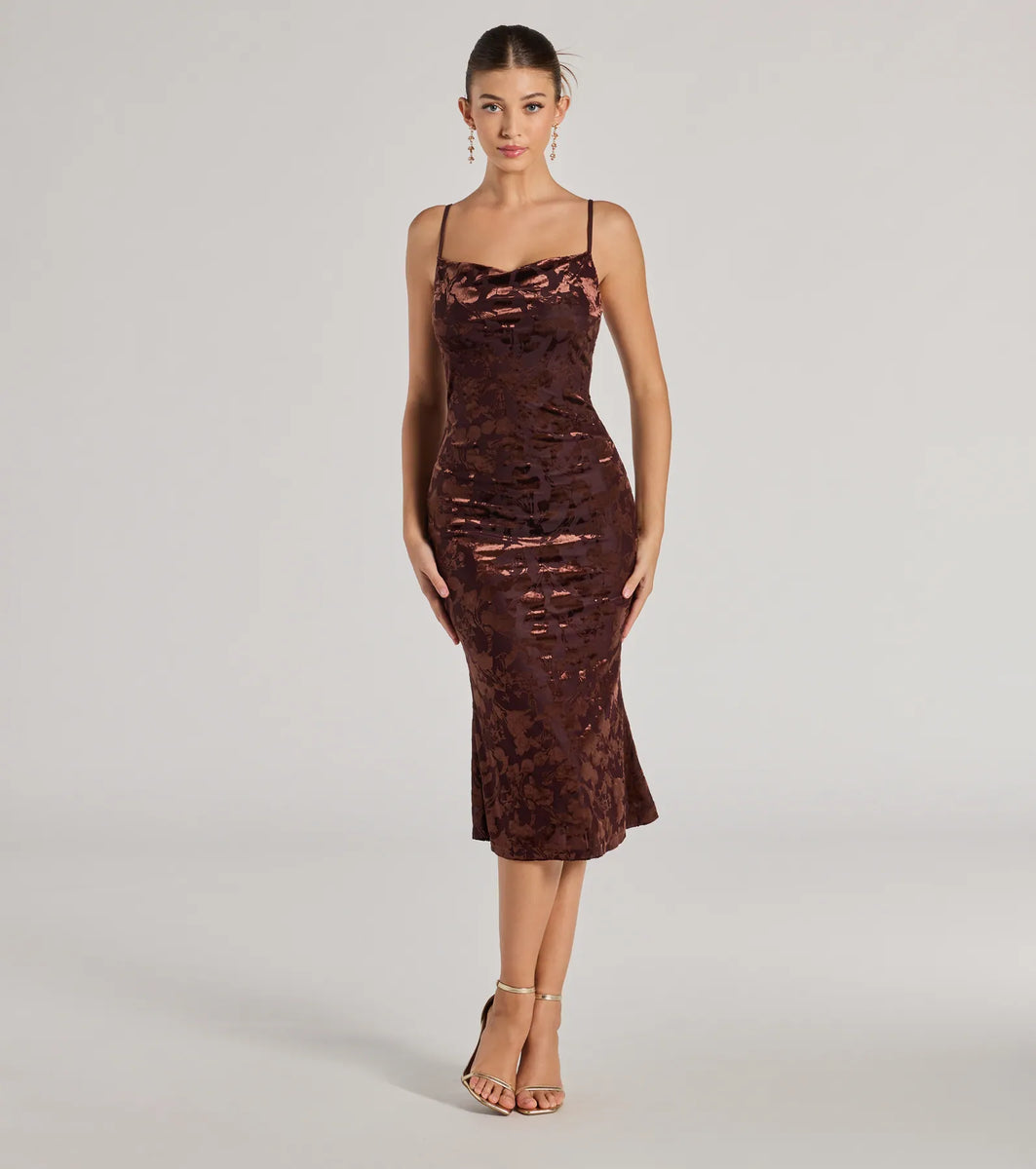 スーツ・フォーマル・ドレス acka velour long dress 05002-