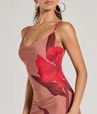 The Gorgeous Aura Floral Mesh Maxi Dress is a taupe dress, an essential holiday or NYE dress that pairs chic style with versatility making it perfect for cocktail events, New Year's Eve parties, or as a winter wedding guest look.