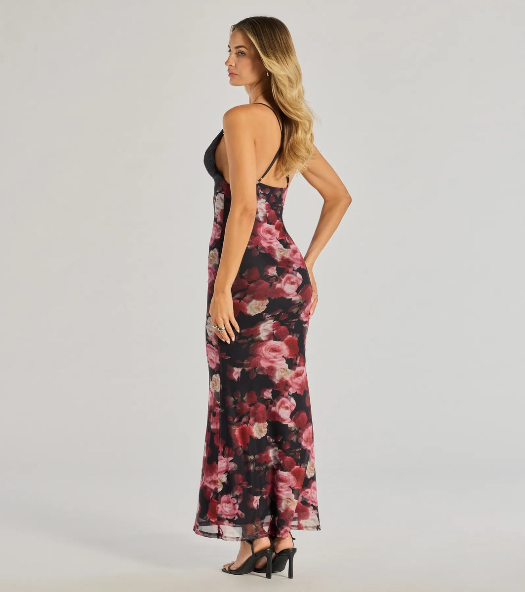 Whimsical Blooms Sleeveless Floral Maxi Dress | Windsor Whimsical Blooms Sleeveless Floral Maxi Dress | Windsor