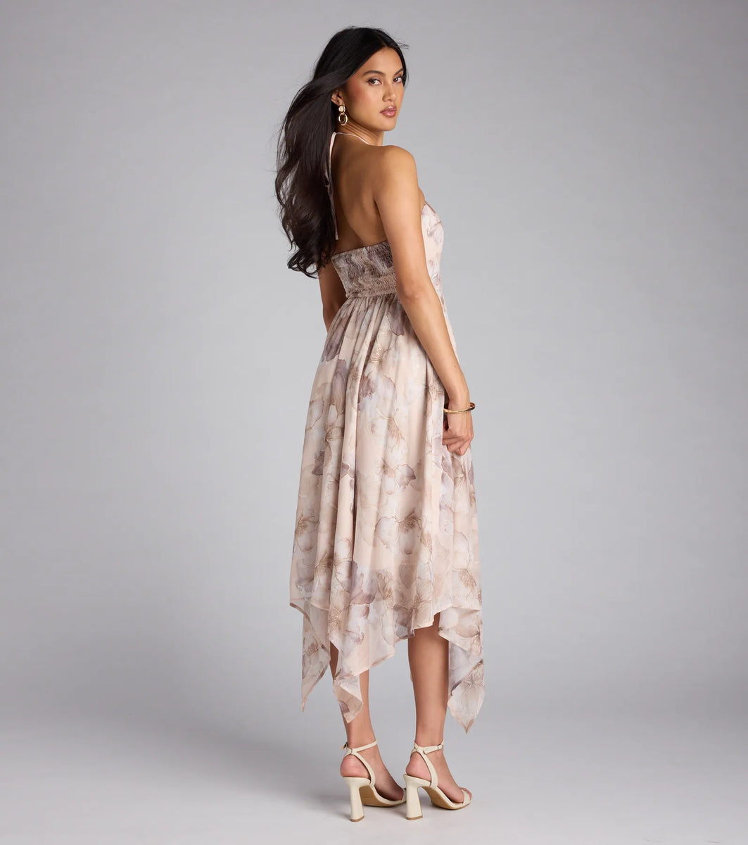 herlipto Asymmetrical Floral Dress 初期 Her lip to on X: 
