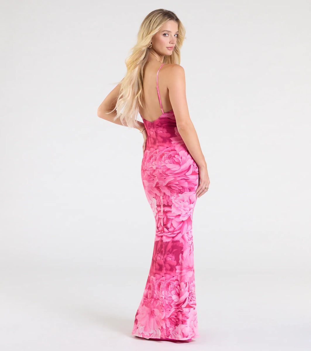 Gorgeous Look Floral Mesh Maxi Dress | Windsor Gorgeous Look Floral Mesh Maxi Dress | Windsor