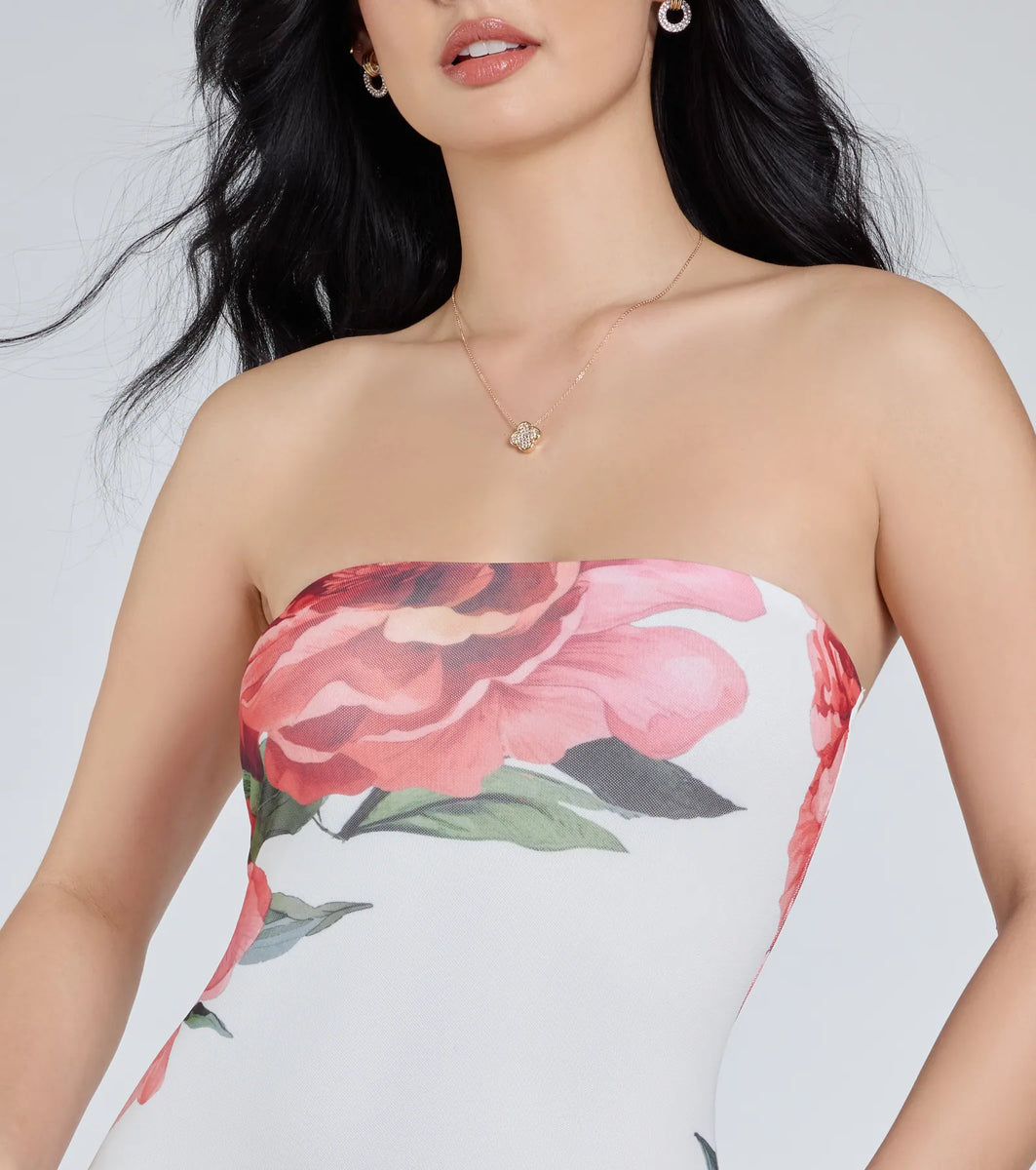 Party Outfits For Women Linen Blend Strapless Tie Front Top In