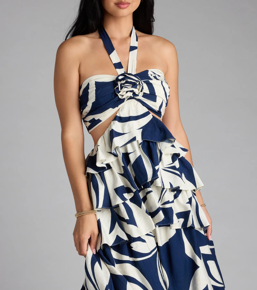 Halter Cutout Maxi Dress main image 0