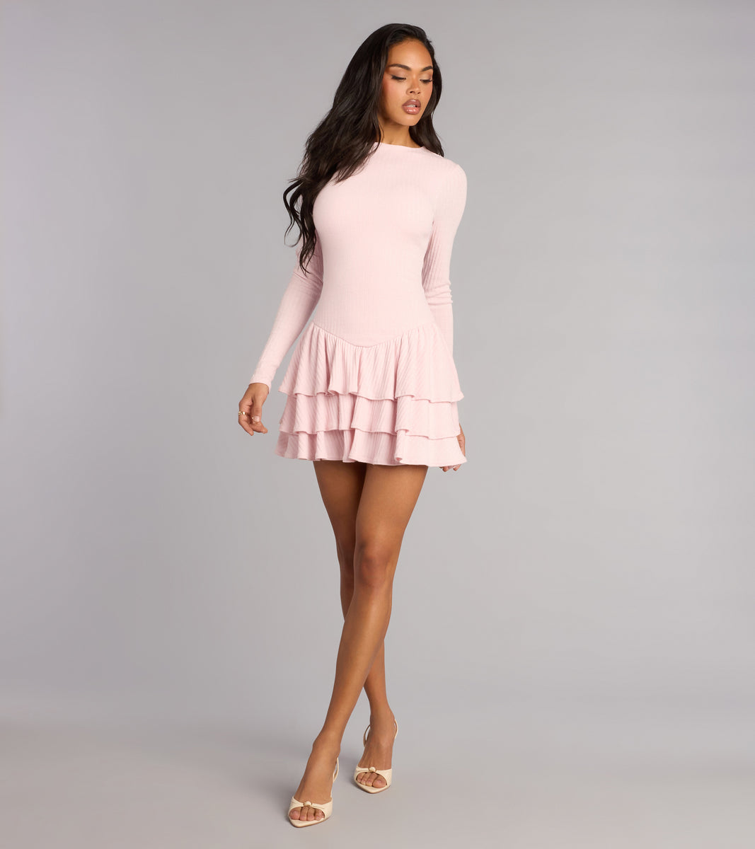 Sweet Plans Ahead Long Sleeve Skater Dress | Windsor Sweet Plans Ahead Long Sleeve Skater Dress | Windsor