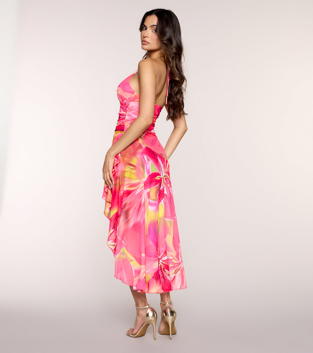 Paradise In Floral Midi Dress | Windsor