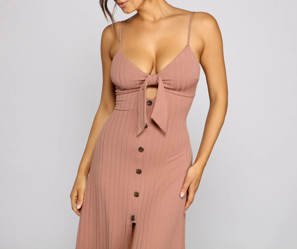 Estelle Tie Front Maxi Dress main image 0