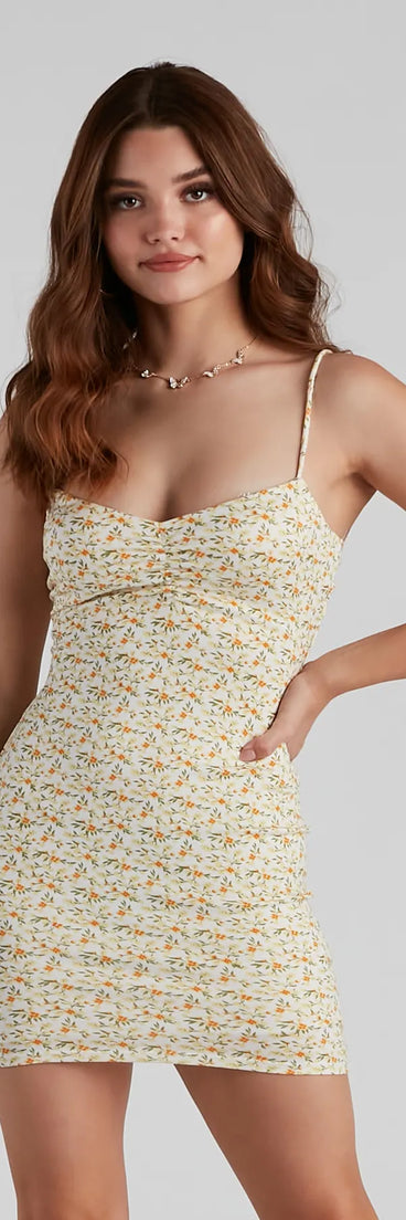 Cutest Look Floral Mini Dress
