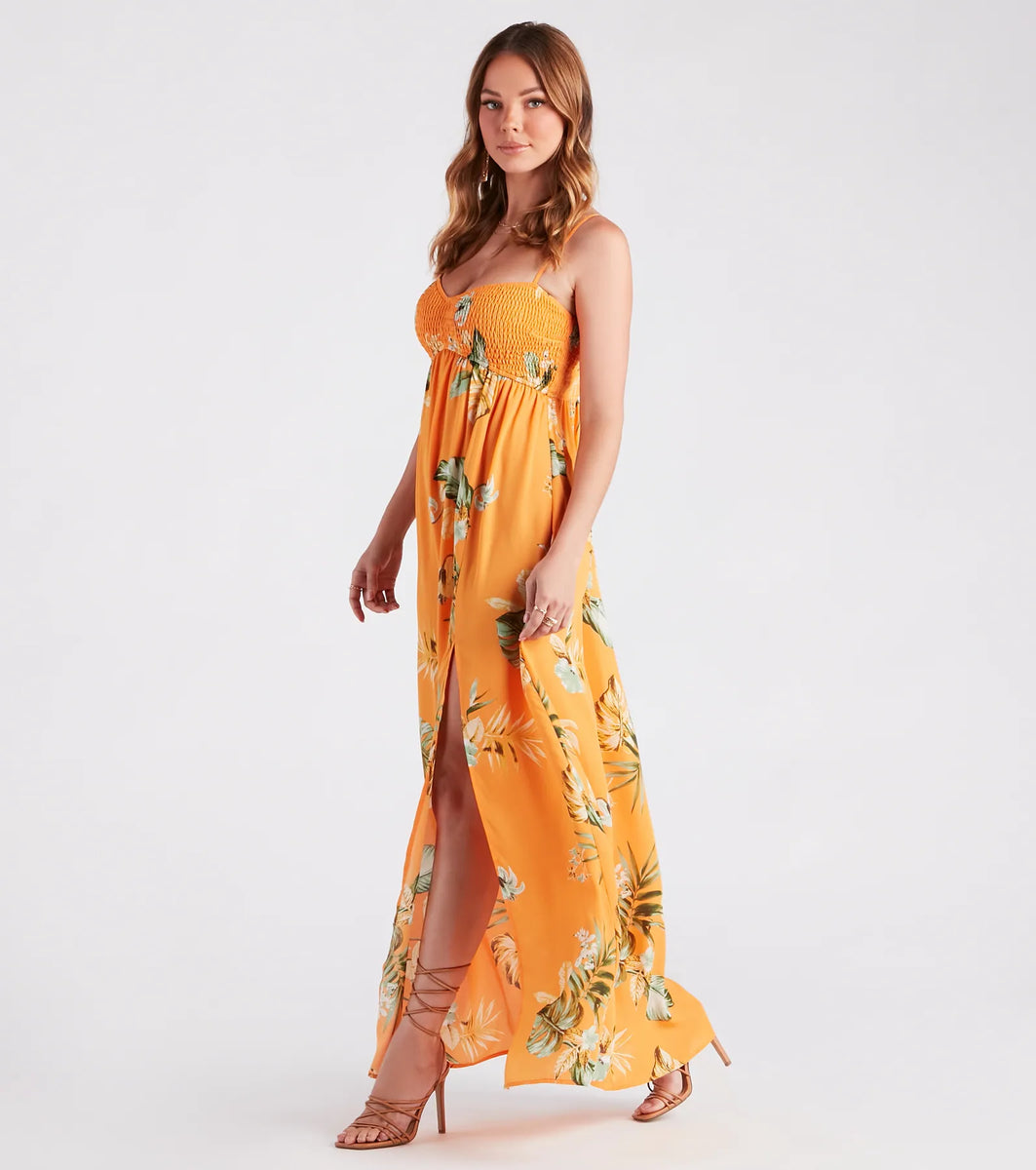 love island maxi dress Island Love Tropical Print Maxi Dress