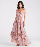 Enchanting Entrance Chiffon Floral Maxi Dress