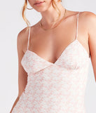 Be Mine Ditsy Floral A-Line Midi Dress