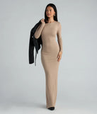 Looking For The One Basic Long Sleeve Maxi Dress