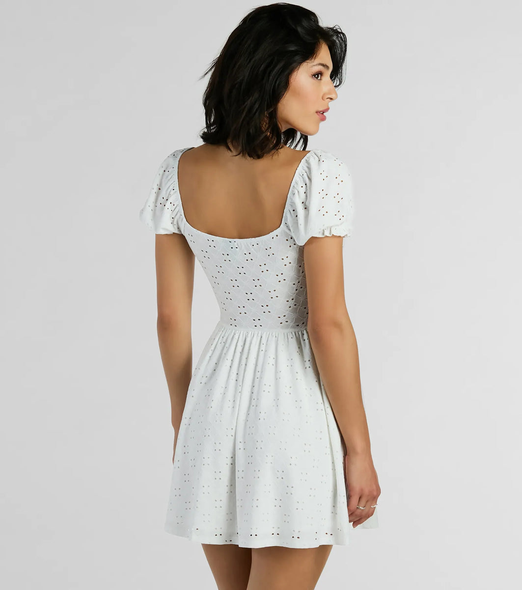 新品　herlipto Puff Sleeve Cable Knit Dress Puff Sleeve Cable Knit Dress（ワンピース）｜Her lip to（ハー