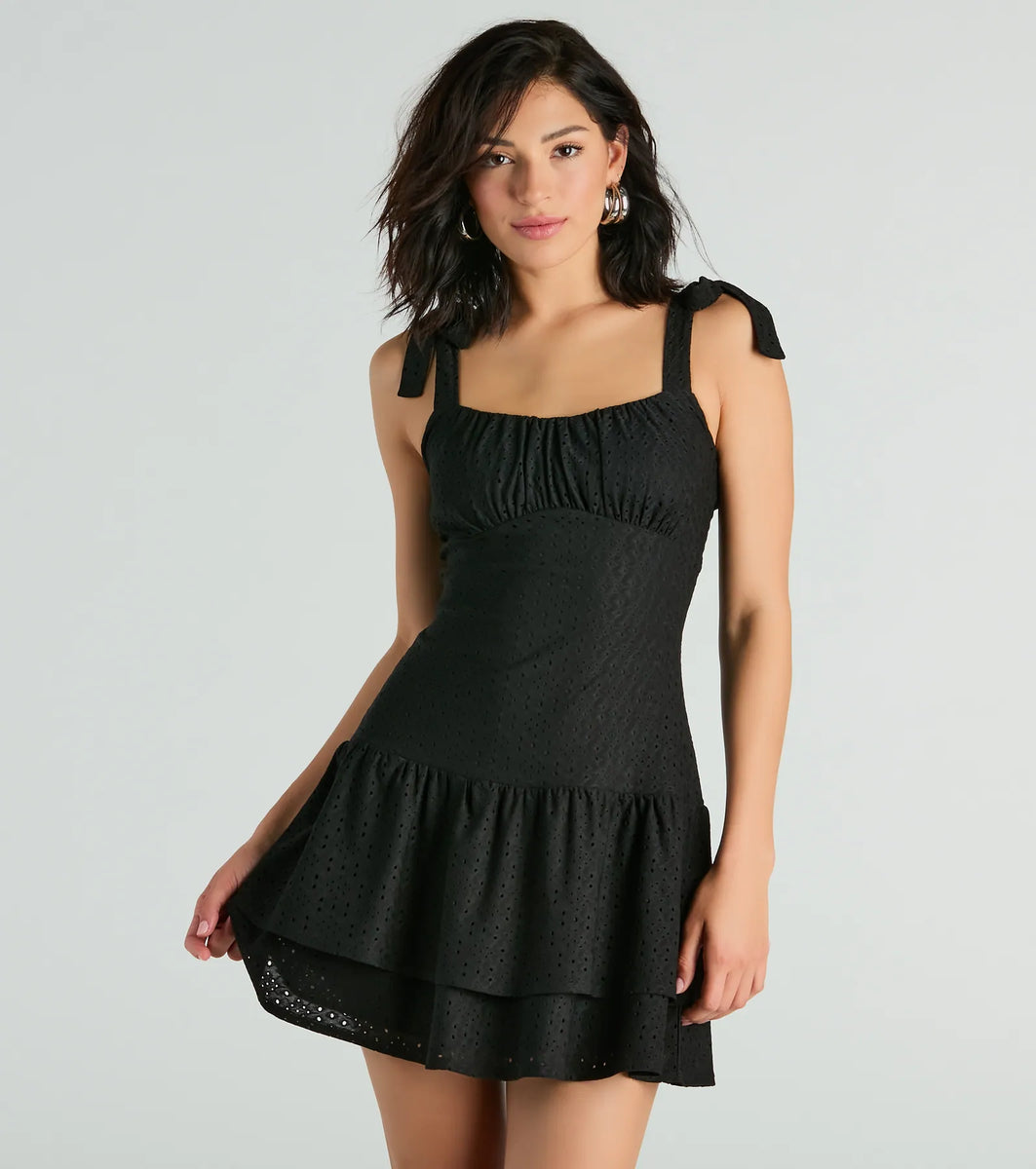More Than Sweet Tie Strap Fit-And-Flare Dress | Windsor