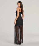 The Striking Impression Sleeveless Slit Mesh Maxi Dress is a casual dress for more than special occasions with a fitted or flowy silhouette and accents in the most recent trends!