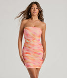 The Looking Cute Strapless Tie-Dye Bodycon Mini Dress is a casual dress for more than special occasions with a fitted or flowy silhouette and accents in the most recent trends!