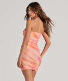 The Looking Cute Strapless Tie-Dye Bodycon Mini Dress is a casual dress for more than special occasions with a fitted or flowy silhouette and accents in the most recent trends!