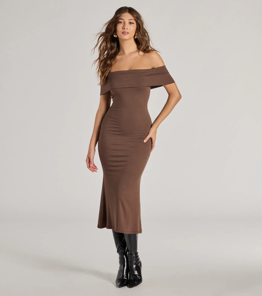SUMMER SILHOUETTE WOVEN MIDI DRESS main image 1