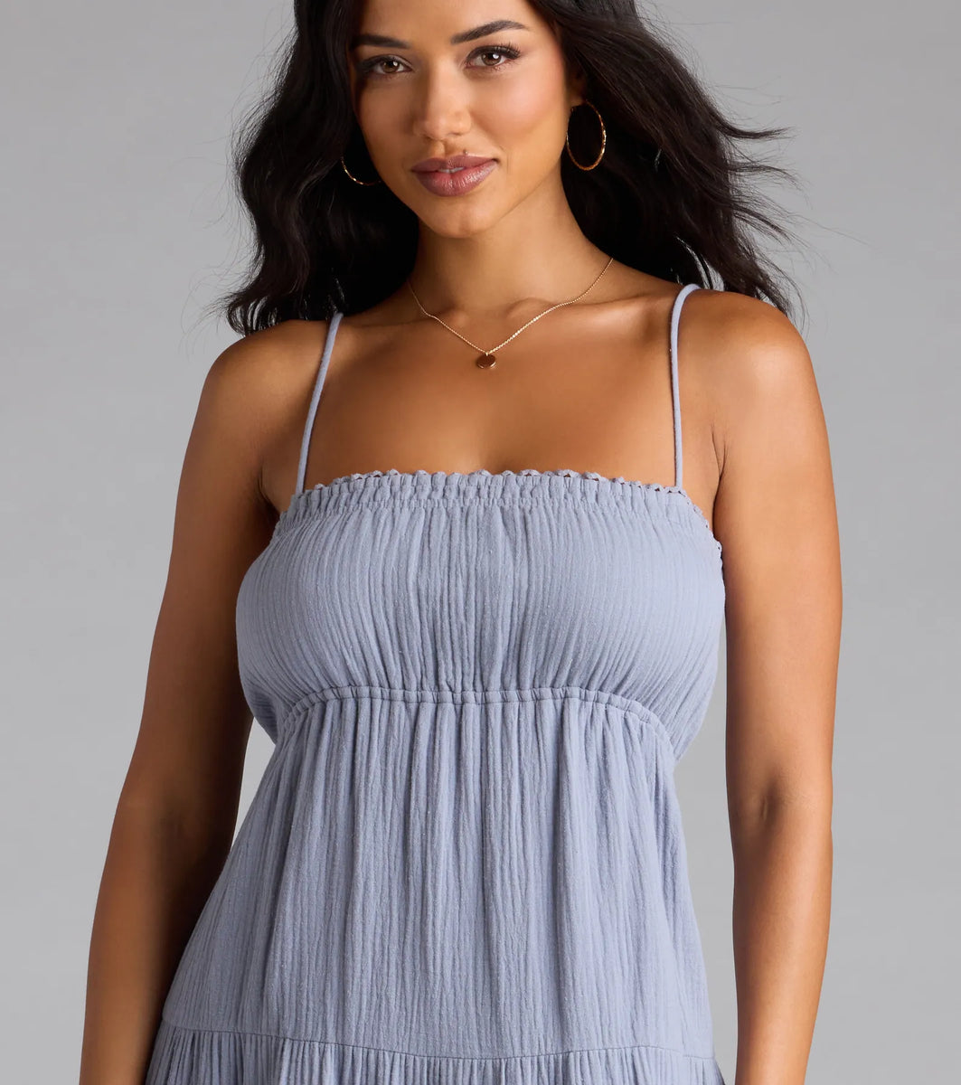 Breezy Like Me Sleeveless Ruffled Maxi Dress | Windsor