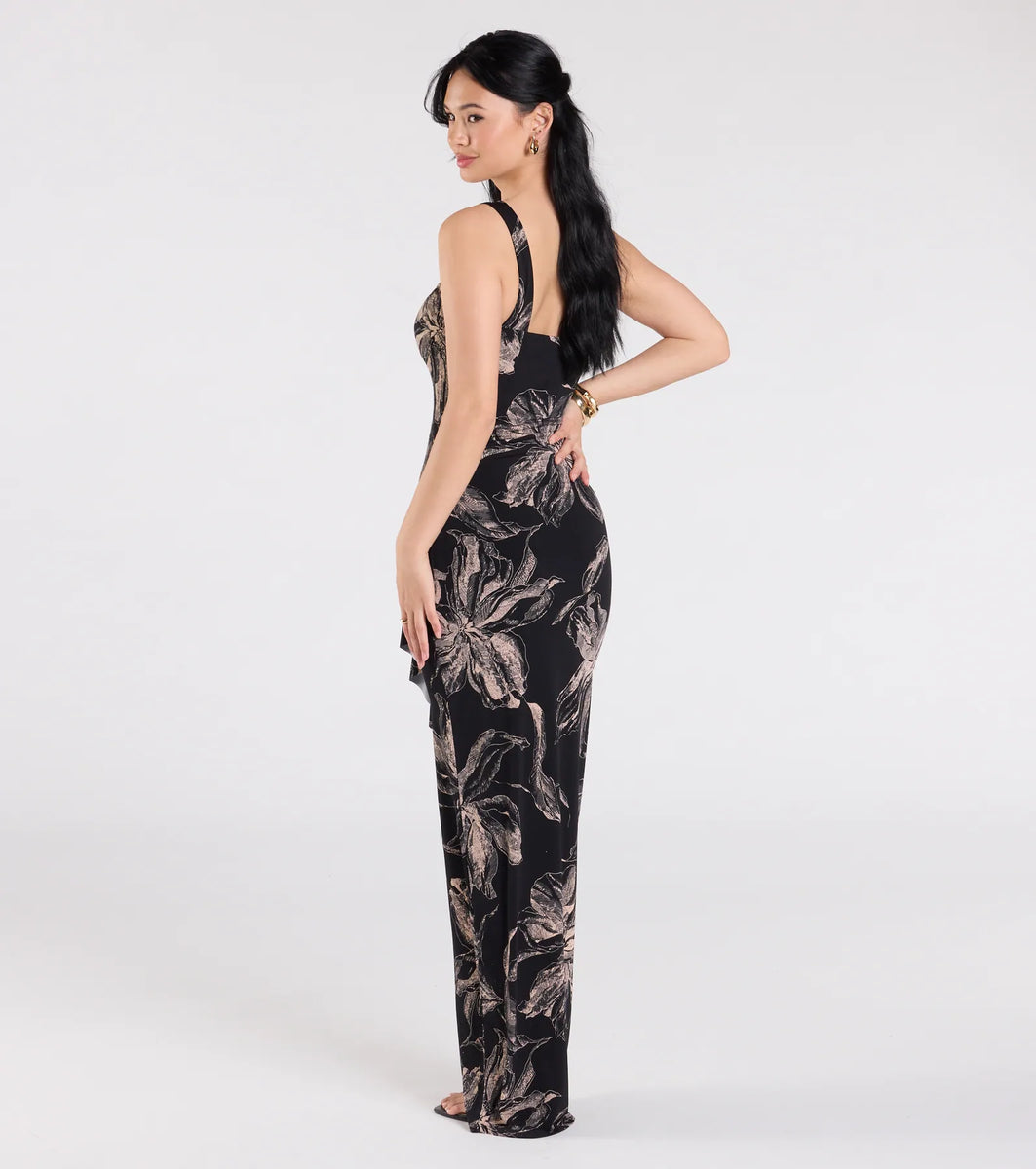 In Tulum One-Shoulder Tropical Maxi Dress | Windsor