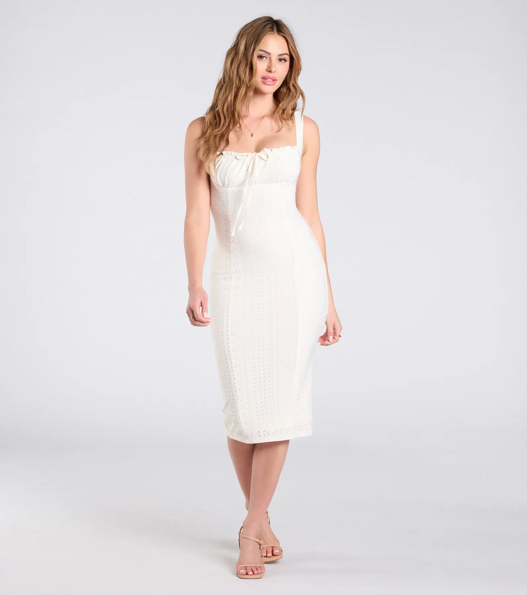 Blissful Bite Apricot Bell Mini Dress