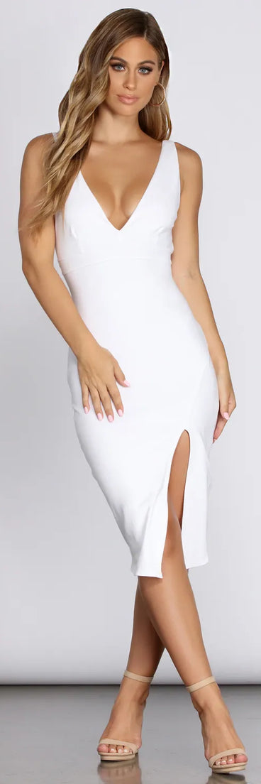 Classic Chic Midi Dress