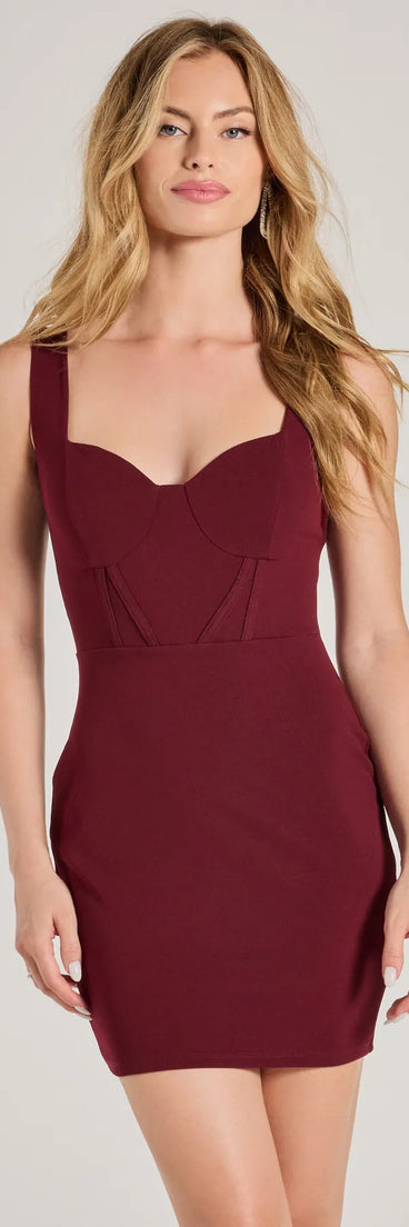 The Sultry Stunner Crepe Corset Mini Dress is a mini dress that will make a statement with its short hemline and on-trend details to have you ready for any event!