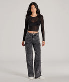 Get ready for any event with the Feel The Heat Stone Crop Top in black, an essential start to creating a versatile holiday outfit for women for holiday parties, cocktail hours, or NYE events.