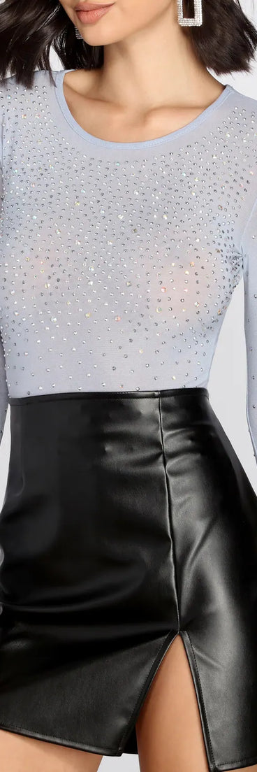 Mesh Icy Heat Stone Bodysuit