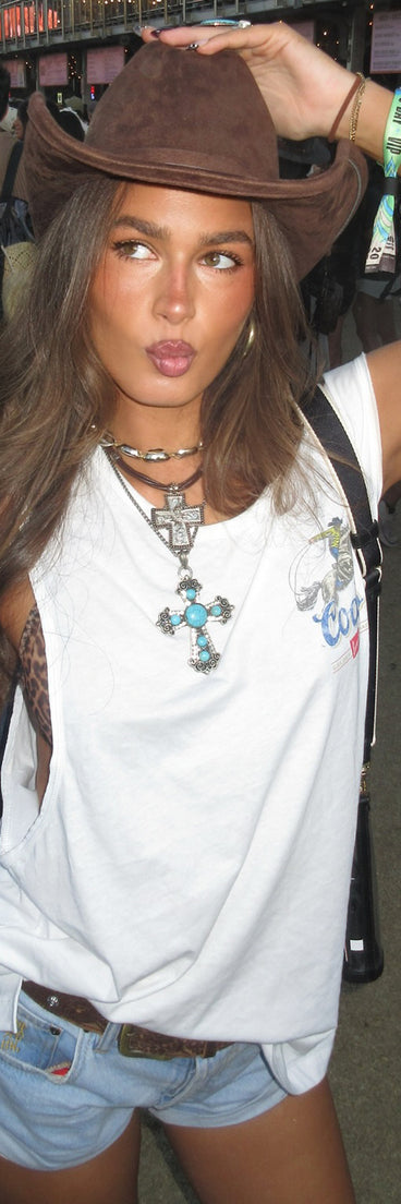 Coors Light ® Western Oversized Graphic Tank Top