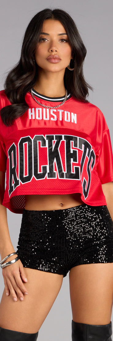 Ultra Game NBA Houston Rockets Crop Top