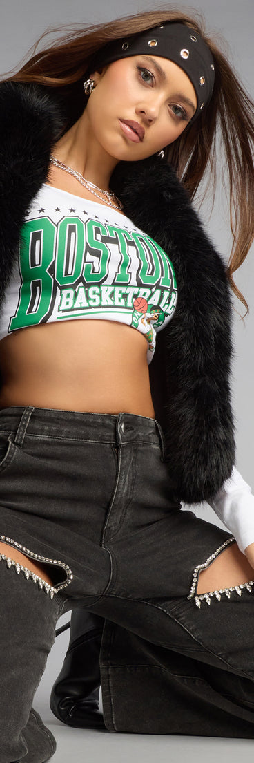 Ultra Game NBA Boston Celtics Off-The-Shoulder Top