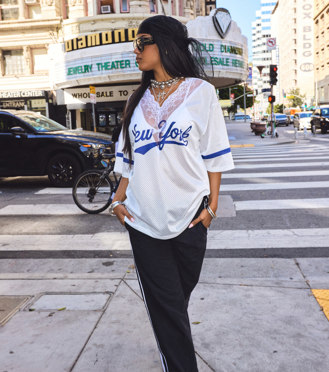Street Sport Lace Trim Jersey Top | Windsor