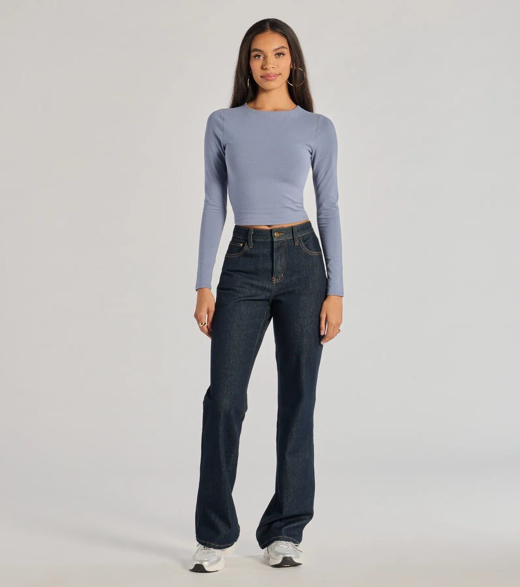 Elevated Staple Open Back Long Sleeve Top | Windsor