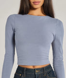 Elevated Staple Open Back Long Sleeve Top