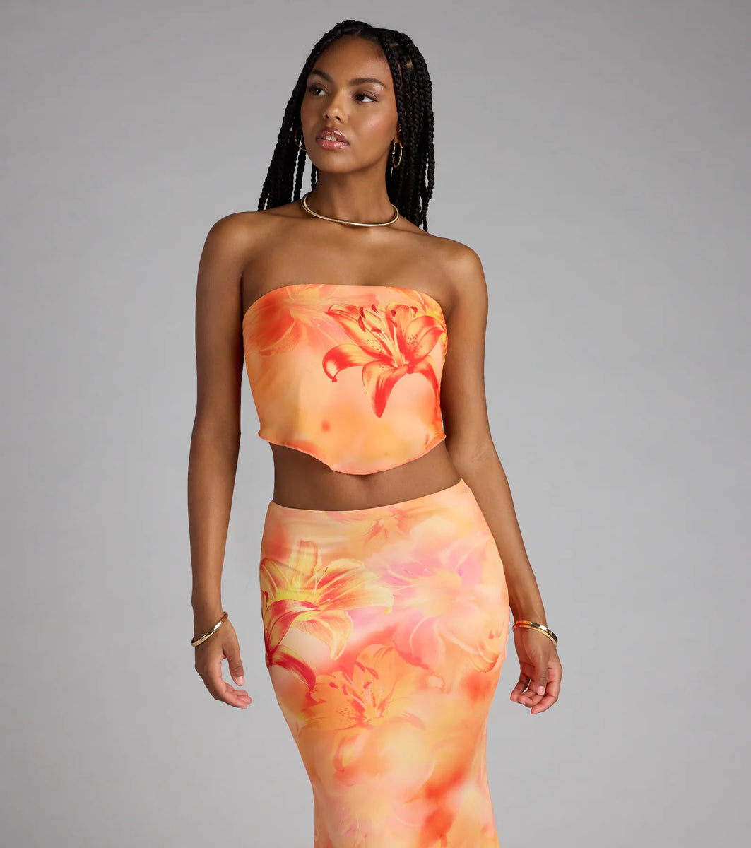Perfect Symphony Floral Tube Top | Windsor